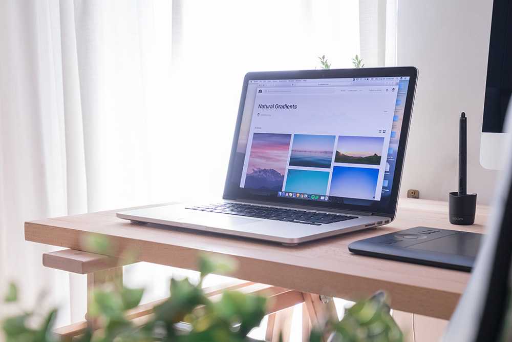 Photo of a computer sitting on a desk